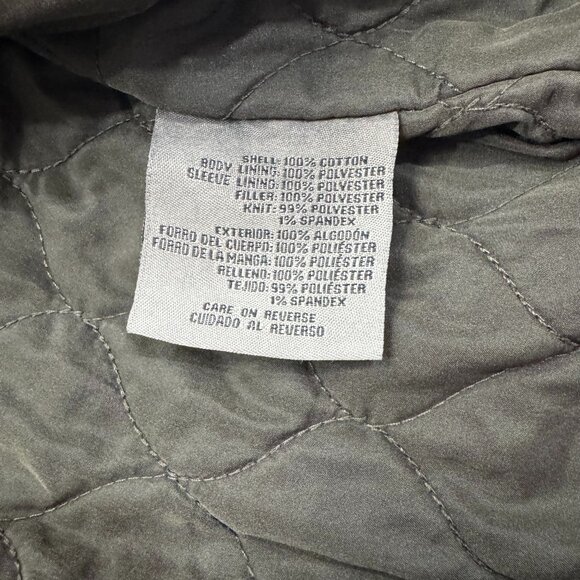 NWT Levi's Canvas Winter Quilted Lined Jacket Green Military Style Men's XXL - Picture 11 of 11